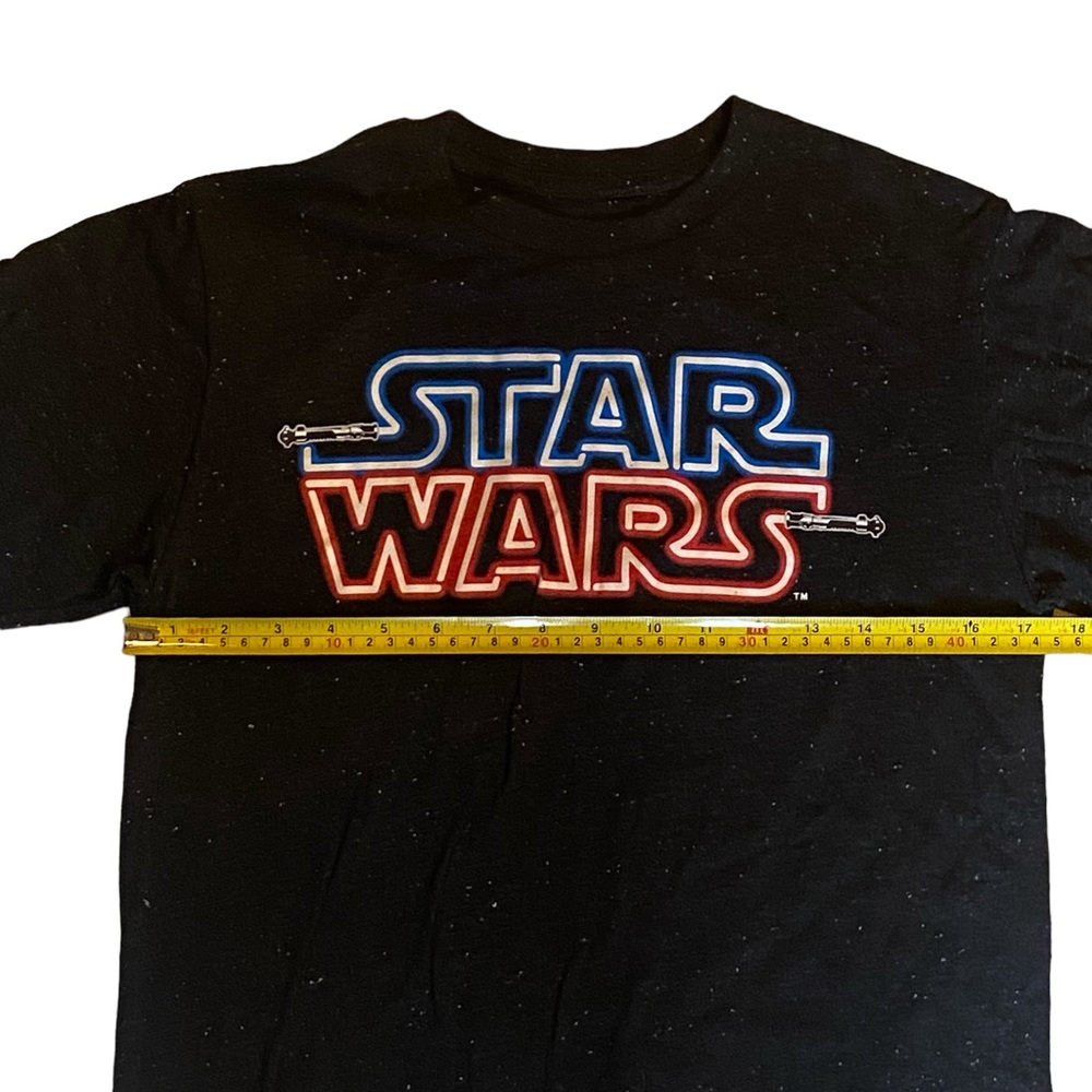 Star Wars‎ Youth Boys Classic Logo Black Shirt Size Is Youth 2XL 18 - Picture 2 of 5